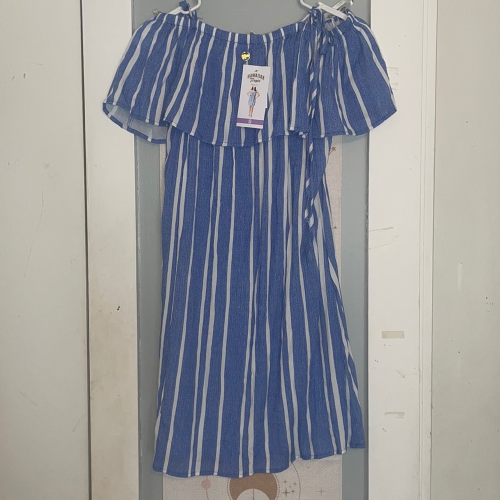 Blue stripped dress